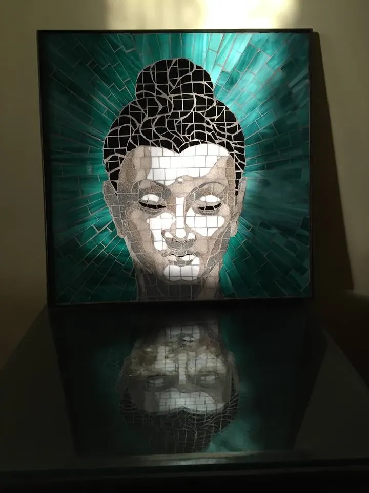 Gautam Buddha mosaic portrait