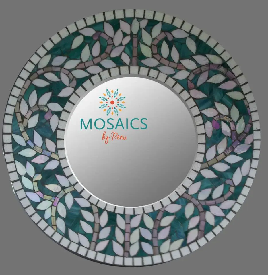 Decorative mosaic wall mirror