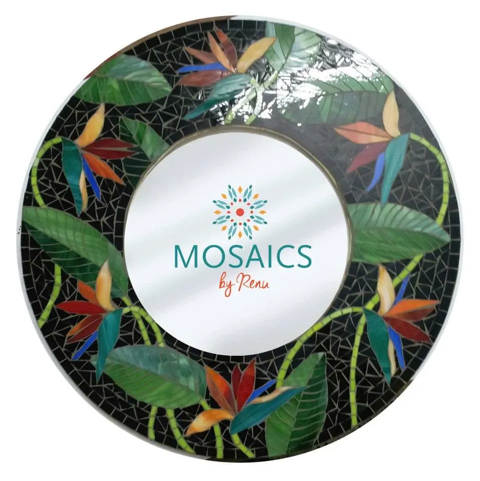 Mosaic table top commissioned by a client